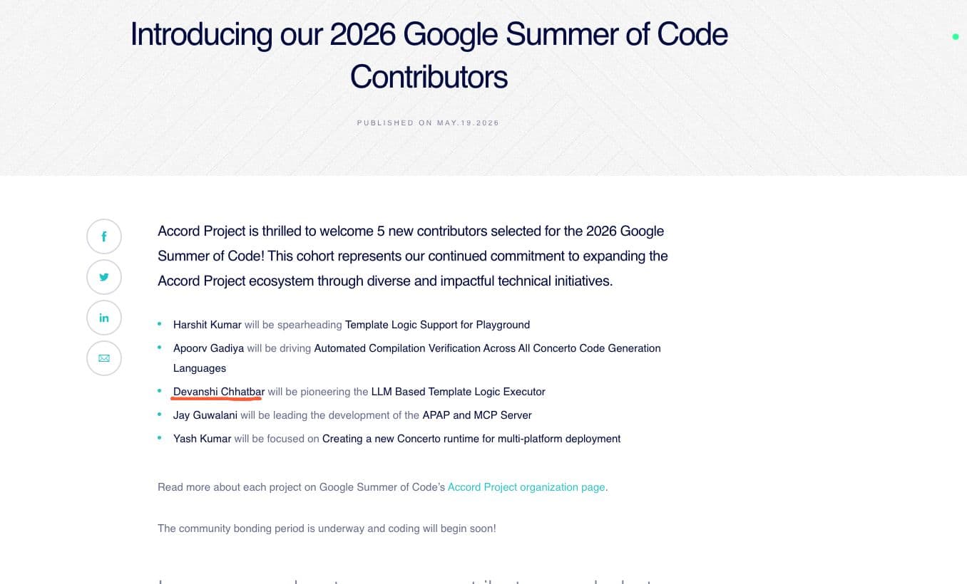 My GSoC '26 acceptance